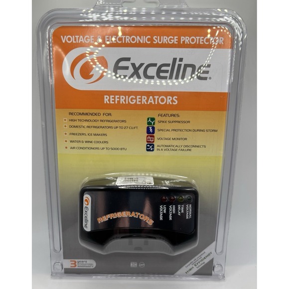 Exceline Other - Exceline Voltage And Electronic Surge Protector Monitor Refrigerator/Freezer New
